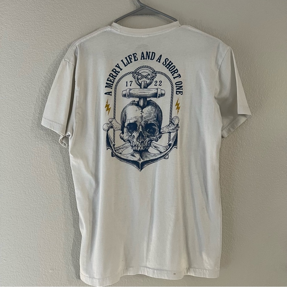 Zero Foxtrot White Merry Life Tee